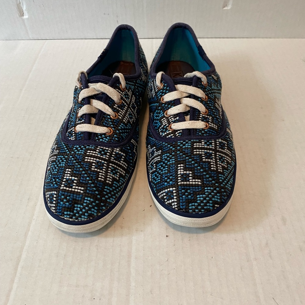 Keds Green & Brown Paisley Festival Keds Sneakers Size 9.5